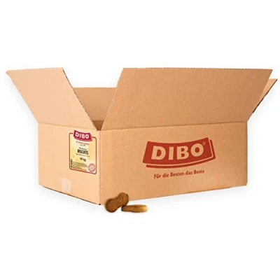 Abbildung von DIBO Biscuits, 10kg Karton, Backwaren als gesunde, natürliche Ernährung für Hunde, Hundefutter, Barf, B.A.R.F., Leckerli, Hundekekse