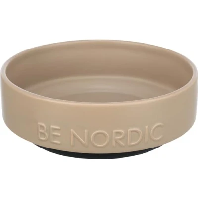 Abbildung von TRIXIE Futternapf BE NORDIC Keramiknapf taupe für Hunde