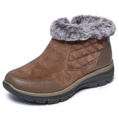 Abbildung von Skechers EASY Going Snowboot/Winterstiefel, Damen, Größe: 37, Braun Schuhe