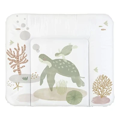 Abbildung von Rotho Babydesign wickelauflage Breit (85 x 72 cm) wickeltischauflage abwaschbar wickelmatte wasserdicht Motiv Sea Life