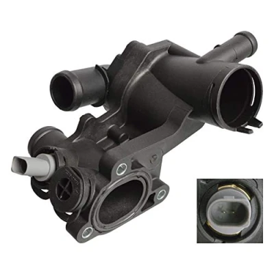 Abbildung von FEBI BILSTEIN 109147 Kühlwasserthermostat 87 mit Dichtung Thermostat, Sensor VOLKSWAGEN: Polo IV Schrägheck, V Schrägheck