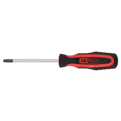 Abbildung von KS TOOLS 159.1050 Schraubendreher TB8 205, 100mm mit Stirnlochbohrung, Torx