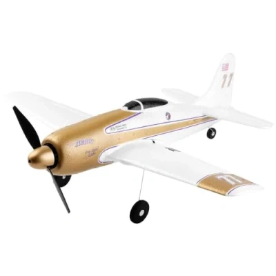 Abbildung von Amewi 24113 AMXFlight F8F Rare Bear 4 Kanal 3D/6G 4CH Airplane, RTF, Weiß Gold