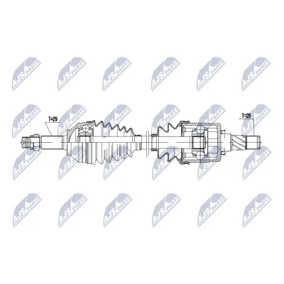 Abbildung von Antriebswelle NTY NPW NS 170