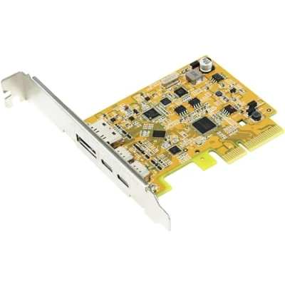 Abbildung von Sunix UPA2015 PCI Express Karte, USB 3.2 Gen2 10G, DP Alt Mode Hostkarte mit 2 C Anschlüssen