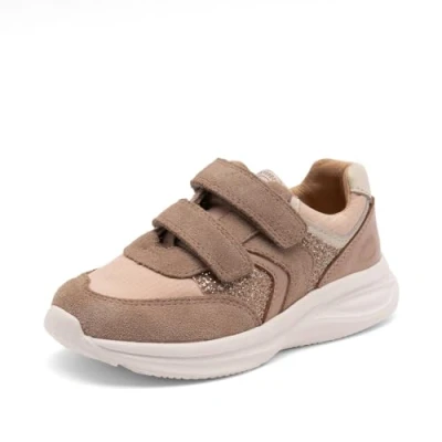 Abbildung von Bisgaard YUKI Glitter Sneaker low für Kinder, Größe: 31, Taupe Schuhe