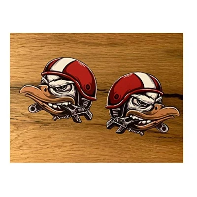 Abbildung von 24/7stickers #682 / 2X Adler Aufkleber je 9x7,5cm Racing Biker Motorrad Sticker Tank Oldtimer Oldschool Vintage Custom Bike
