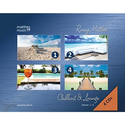 Abbildung von Chillout &amp; Lounge (Vol. 1 4) Gemafreie Hintergrundmusik (Jazz, Chillout, Ambient Piano Lounge) 4 CD Edition