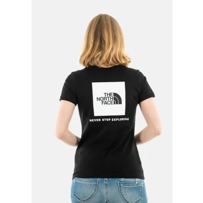Abbildung von The North Face W S/S BOX Tshirt print, Damen, Größe: 44/46, Tnf black