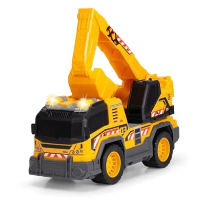 Abbildung von Dickie Toys Spielzeug Baumaschine Excavator Truck, mit Licht und Sound