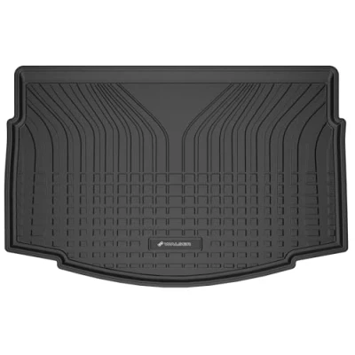 Abbildung von WALSER Premium Kofferraumwanne kompatibel mit VW Golf VII 2012 2021, unterer Ladeboden, 100% passgenaue Kofferraum Schutzmatte Made in EU, robuste Antirutschmatte Auto,