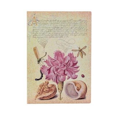 Abbildung von Paperblanks Pink Carnation Mira Botanica Flexis Midi Unlined Elastic Band 100 Gsm