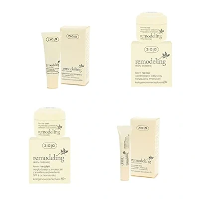 Abbildung von Auto schmuck ® Ziaja Kosmetik Sets, Gesichtscreme, Tagescreme, Nachtcreme, Augencreme, Gesichtswaschgel, Handcreme, Körperbutter, Körpermilch, Körperbalsam, (Remodeling +60 Saffron)