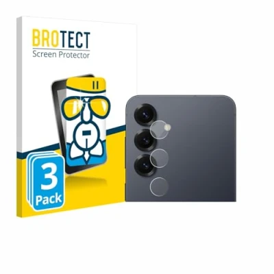 Abbildung von BROTECT Schutzglas für Samsung Galaxy S25 (NUR Kameraschutz) (3 Stück) Schutzfolie Panzer Folie Glas [Extrem Kratzfest 9H, Anti Fingerprint,