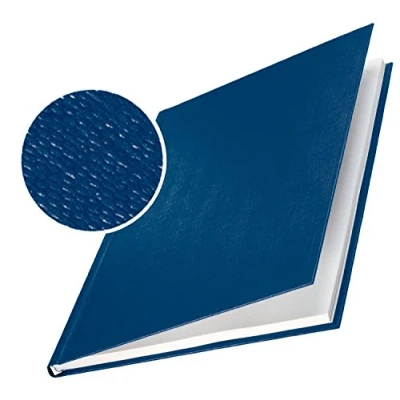 Abbildung von Leitz 73920035 Buchbindemappe impressBIND, Hard Cover, A4, 10,5 mm, 10 Stück, blau
