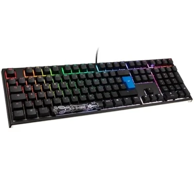 Abbildung von Ducky One 2 Backlit PBT Gaming Tastatur, MX Nature White, RGB LED schwarz