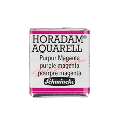 Abbildung von Schmincke HORADAM® AQUARELL feinste Künstler Aquarellfarben, 367 Purpur Magenta, 14 044, 1/2 Näpfchen
