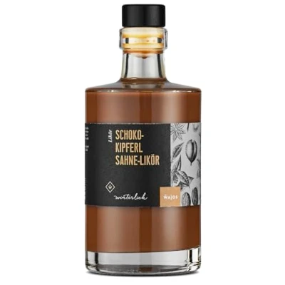 Abbildung von Wajos Schokokipferl Sahne Likör, 17% vol. 350ml Weihnachtslikör Perfekte für Likör Geschenkset