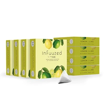 Abbildung von 720DGREE &quot;InFuuzed&quot; Geschmack Zitrone Limette 160 Beutel mind. 80 Liter Kein Zuckerzusatz, Ohne Kalorien Natürlich lecker für Deine Trinkflasche: Die Getränke Alternative zu Eistee, Limonade
