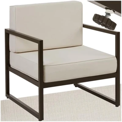 Abbildung von tectake® Gartenlounge Outdoor, 1x Sofa 3 Sitzer, 2 Sitzer Sofa, Gartensessel, Gartenmöbel, Balkonmöbel, Terrassenmöbel, Wintergarten, Sitzecke 6 Sitzplätze