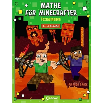 Abbildung von Mathe für Minecrafter Textaufgaben: Mathematik Nachhilfe Jungen und Mädchen in der 3. 4. Klasse