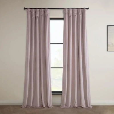 Abbildung von HPD Half Price Drapes Heritage Plüschsamt Vorhänge, 244 cm, Raumverdunkelungsvorhänge für Schlafzimmer und Wohnzimmer, 127 x (1 Bahn), Mauve
