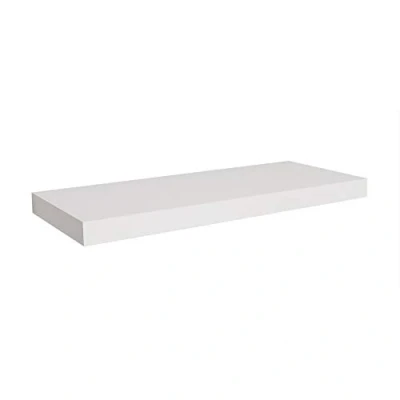Abbildung von FineHome Wandregal Wandboard Bücherregal Hängeregal, CD DVD Regal Schweberegal 60cm MDF PVC B60xH3,8xT23,5 cm