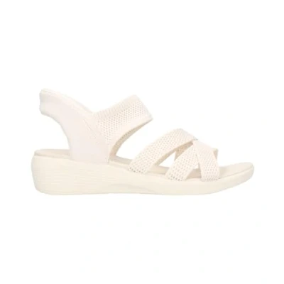 Abbildung von Skechers ARYA Keilsandalette, Damen, Größe: 42, Off white knit Schuhe