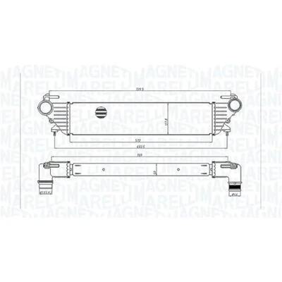 Abbildung von MAGNETI MARELLI 351319205530 Ladeluftkühler FIAT: Tipo Kombi