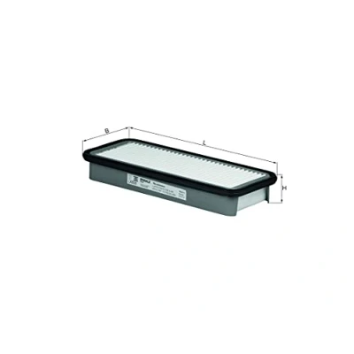Abbildung von MAHLE ORIGINAL LX 808 Luftfilter 42,0 119 305,5 Filtereinsatz TOYOTA: Starlet IV Schrägheck
