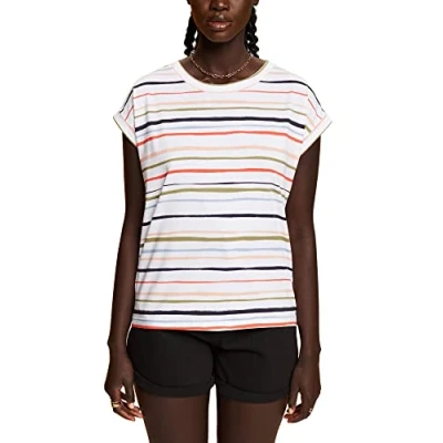 Abbildung von ESPRIT Damen 043EE1K319 T Shirt, 102/WHITE 3, XXS