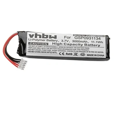 Abbildung von vhbw Akku Ersatz für JBL GSP872693 02 Lautsprecher Boxen Speaker (3000mAh, 3,7V, Li Polymer)