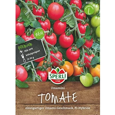 Abbildung von Sperli Cherry Tomatensamen Umamini, F1 83245 rosafarbend, herzhafter Umami Geschmack Inhalt für 5 Pflanzen Gemüsesamen, Samen Gemüse, Saatgut