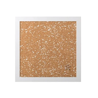 Abbildung von Bi Office, Memoboard B&amp;W, Kork mit weißen EVA Einsätzen, Weißer MDF Rahmen, 45x45cm