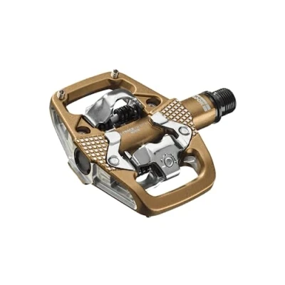 Abbildung von LOOK Cycle X Track En Rage Plus MTB Pedale Kompatibel mit Standard SPD Mechanismus Ultrastark geschmiedeter Aluminiumkörper Große Plattform Ideale Enduro Bike Bronze