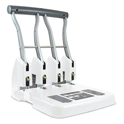 Abbildung von Rapesco 1407 ECO P4400 4 fach Kraftlocher, 150 Blatt Stanzkapazität, Soft Weiß