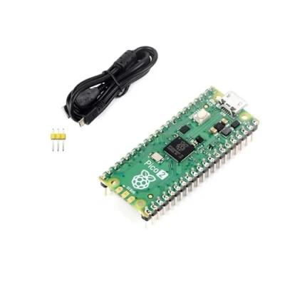 Abbildung von Waveshare Colourful Pre Soldered Raspberry Pi Pico 2 with Header RP2350 Microcontroller Board Mini Kit Based on Chip,Dual core &amp; Dual Architecture,Support C/C++/Python