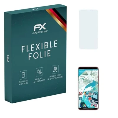 Abbildung von atFoliX Schutzfolie kompatibel mit Huawei Mate RS Folie, ultraklare und flexible FX Displayschutzfolie (3X)