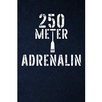 Abbildung von 250 Meter Adrenalin: Drachenboot Notizbuch I 6x9 (ca. A5) 120 Seiten, kariert Notizheft, Schreibheft, Trainingstagebuch