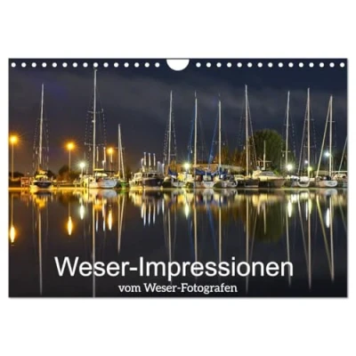 Abbildung von Weser Impressionen (Wandkalender 2025 DIN A4 quer), CALVENDO Monatskalender