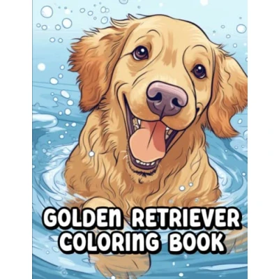 Abbildung von Golden Retriever Coloring Book: A Delightful Journey with Charming Retrievers