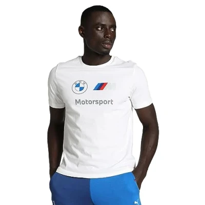 Abbildung von Puma BMW MMS ESS LOGO Tshirt print, Herren, Größe: Medium, white