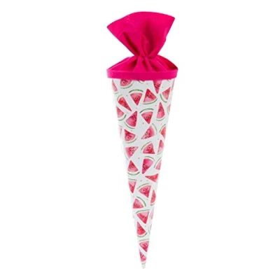 Abbildung von goldbuch 93426 Geschwistertüte 35 cm, Jungen &amp; Mädchen Schultüte, Zuckertüte mit Motiv Melonen, Geschenktüte aus Lackkarton Filzverschluss, zur Einschulung und Schulanfang, ca. x 11,5 cm