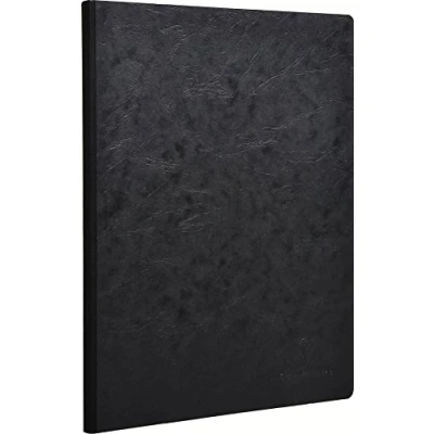 Abbildung von Clairefontaine 791461C Heft, A4 Leinen, Age Bag, liniert mit Rand, 96 Blatt, schwarz