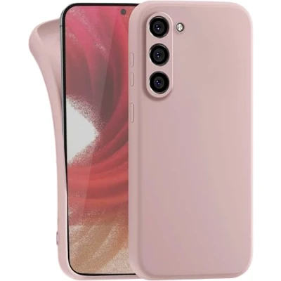 Abbildung von MyGadget Hülle für Samsung Galaxy S23 Plus robuste Silikon Schutzhülle TPU Case Slim Silikonhülle Back Cover Kratzfest Handyhülle Matt Rosa