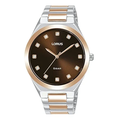 Abbildung von Lorus Damen Analog Quarz Uhr mit Metall Armband RG204WX9