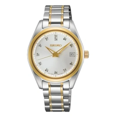 Abbildung von Seiko Damen Analog Quarz Uhr mit Edelstahl Armband SUR582P1