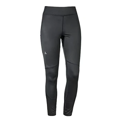 Abbildung von Schöffel Damen Tight Imada L, Wanderleggings mit integrierter Handytasche, Sportleggings elastischem Bund und 4 Wege Stretch, asphalt, 46