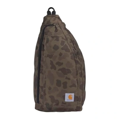 Abbildung von Carhartt Herren Mono Sling Rucksack, Unisex Umhängetasche für Reisen und Wandern, Duck Camouflage, One Size