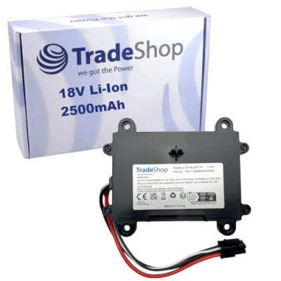 Abbildung von Trade Shop Li Ion Akku 18V / 2500mAh kompatibel mit Bosch Indego 350, 400, M 700, M+ S+ S 500, XS 300 Mähroboter
